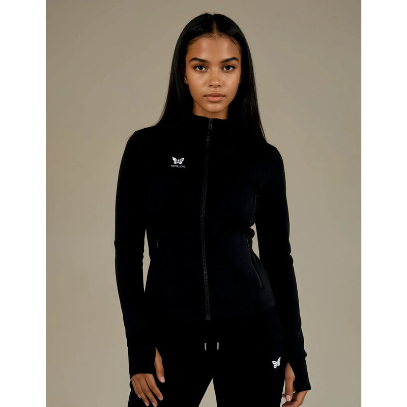 CLUB SPORTJACKE DAMEN/MÄDCHEN, SCHWARZ