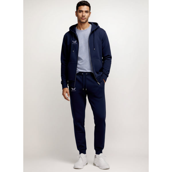 BAUMWOLL JOGGINGANZUG HERREN, NAVY