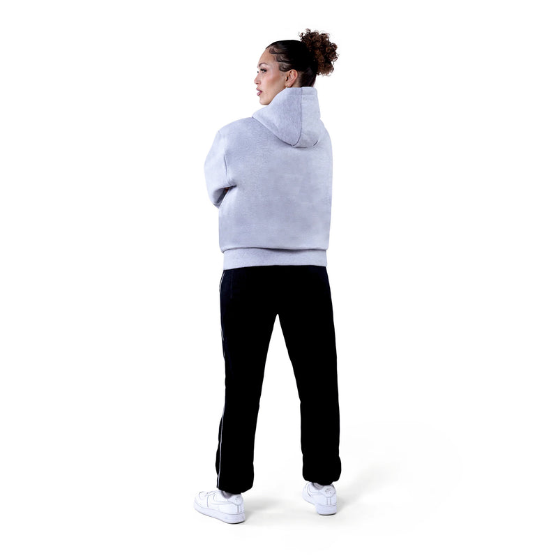 BASIC HOODIE DAMEN GRAU-MELANGE -NEU-