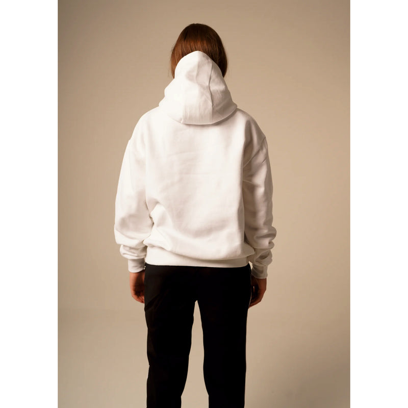 BASIC HOODIE DAMEN, WEISS - NEU-