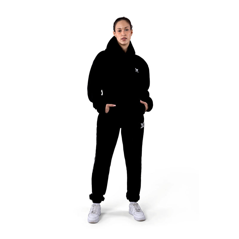 BASIC HOODIE DAMEN, SCHWARZ -NEU