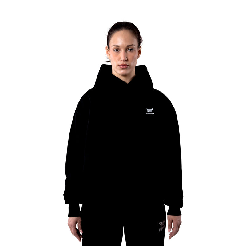 BASIC HOODIE DAMEN, SCHWARZ -NEU