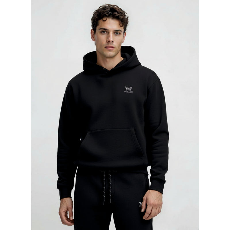 HEAVYWIGHT HOODIE HERREN, SCHWARZ