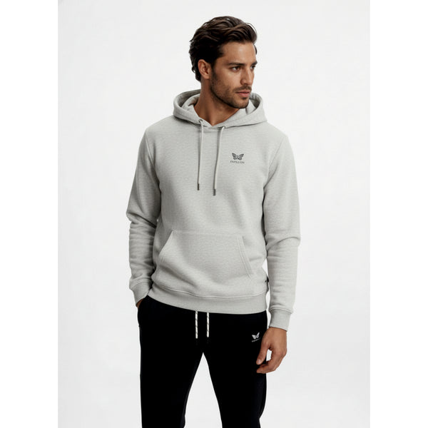 HEAVYWIGHT HOODIE HERREN,  GRAU-MELANGE