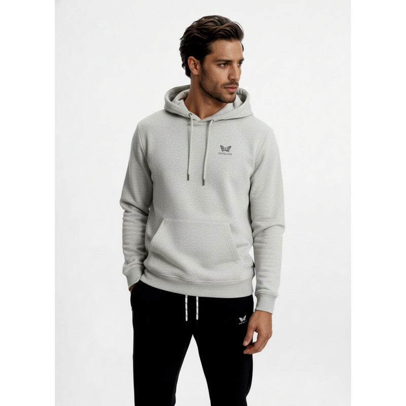 HEAVYWIGHT HOODIE HERREN,  GRAU-MELANGE