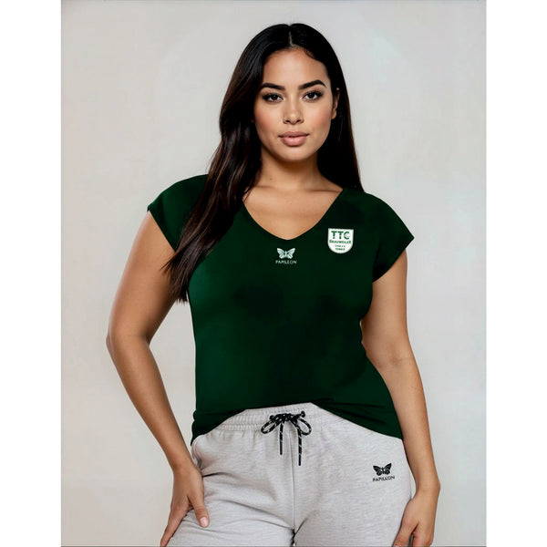 CLUB V-SHIRT DAMEN, GRÜN