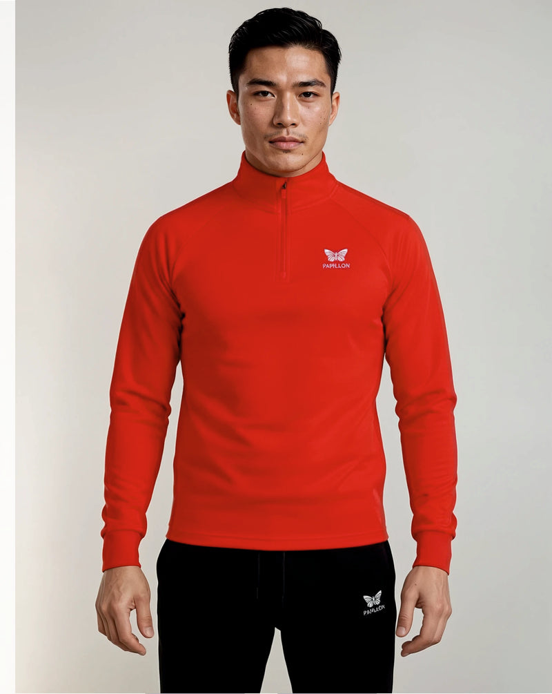 OFFCOURT HALFZIP HERREN, ROT -NEU-