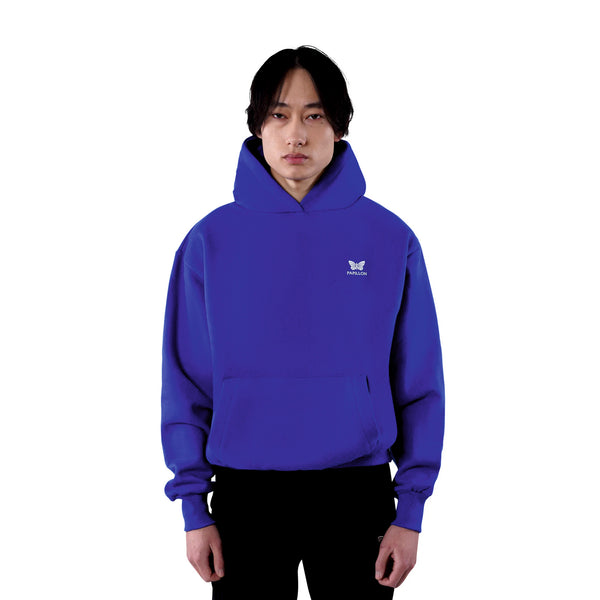 BASIC HOODIE HERREN, ROYAL-BLAU