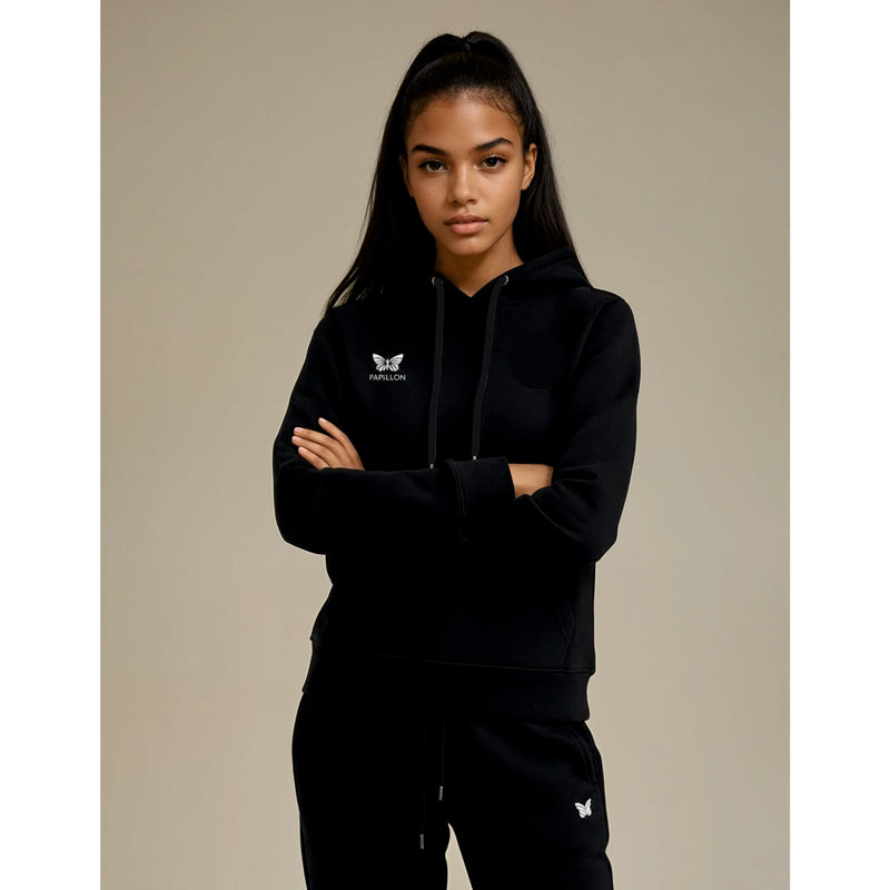 TEAM HOODIE DAMEN, SCHWARZ -NEU-