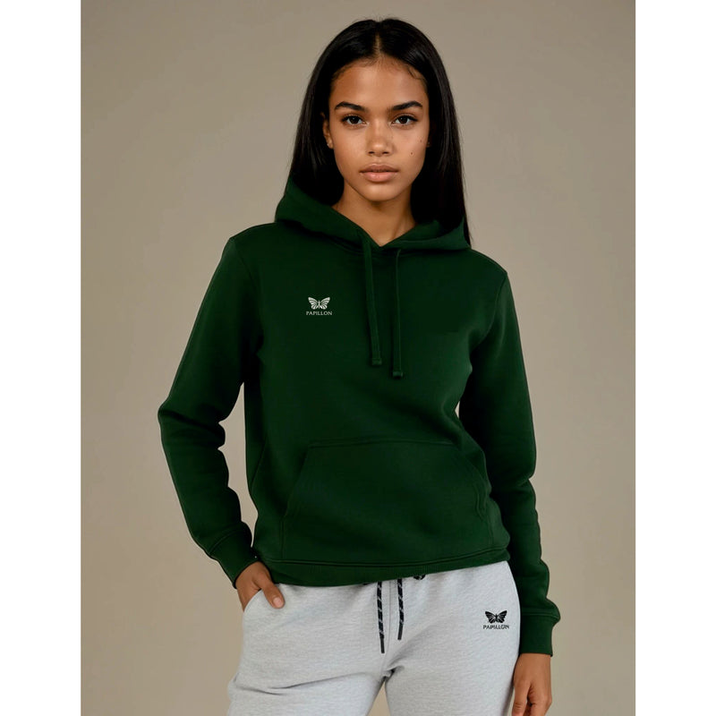 TEAM HOODIE DAMEN, DUNKEL-GRÜN -NEU-