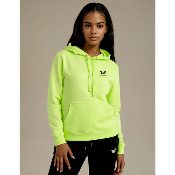 TEAM HOODIE DAMEN, NEON-GRÜN -NEU-