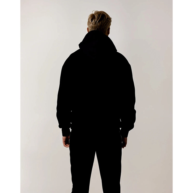 HEAVY PIPE HOODIE HERREN, SCHWARZ