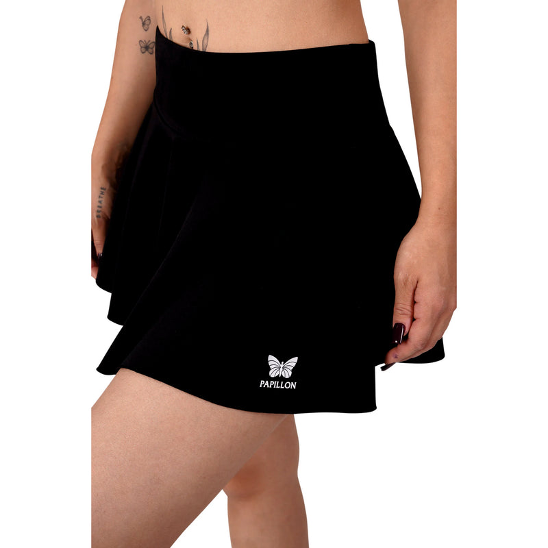 HIGH WAIST ROCK DAMEN, SCHWARZ