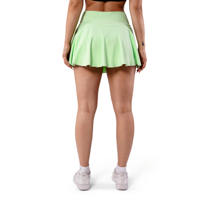 HIGH WAIST ROCK DAMEN, EISGRÜN