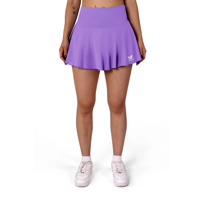 HIGH WAIST ROCK DAMEN, VIOLLET