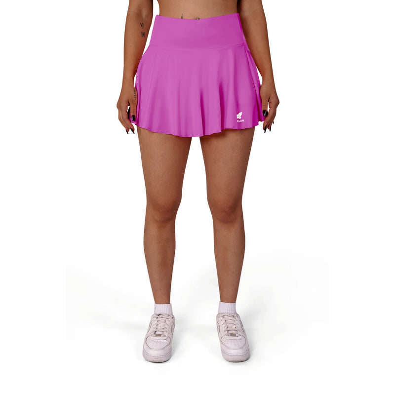 HIGH WAIST ROCK DAMEN, BEERENPINK