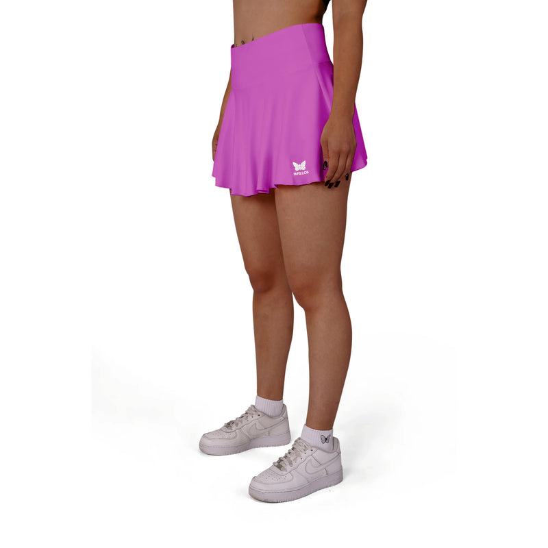 HIGH WAIST ROCK DAMEN, BEERENPINK