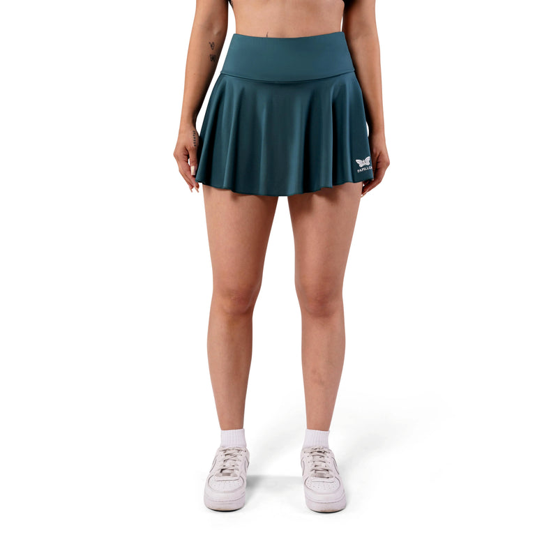 HIGH WAIST ROCK DAMEN, PATROL GRÜN