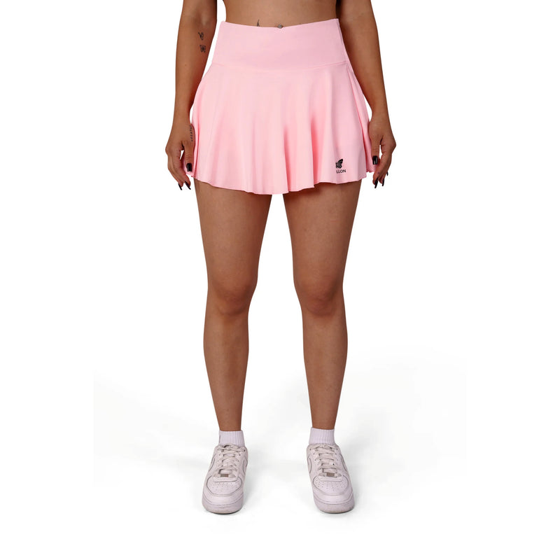 HIGH WAIST ROCK DAMEN, PINK