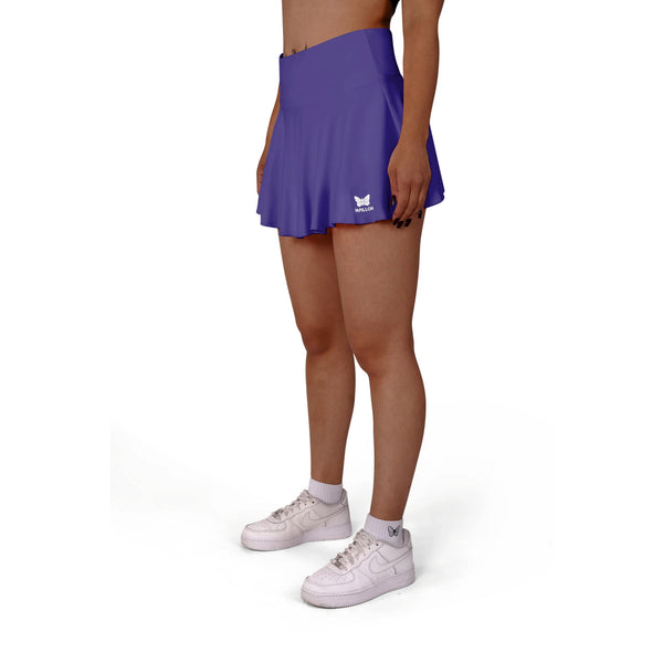 HIGH WAIST ROCK DAMEN, FLIEDER