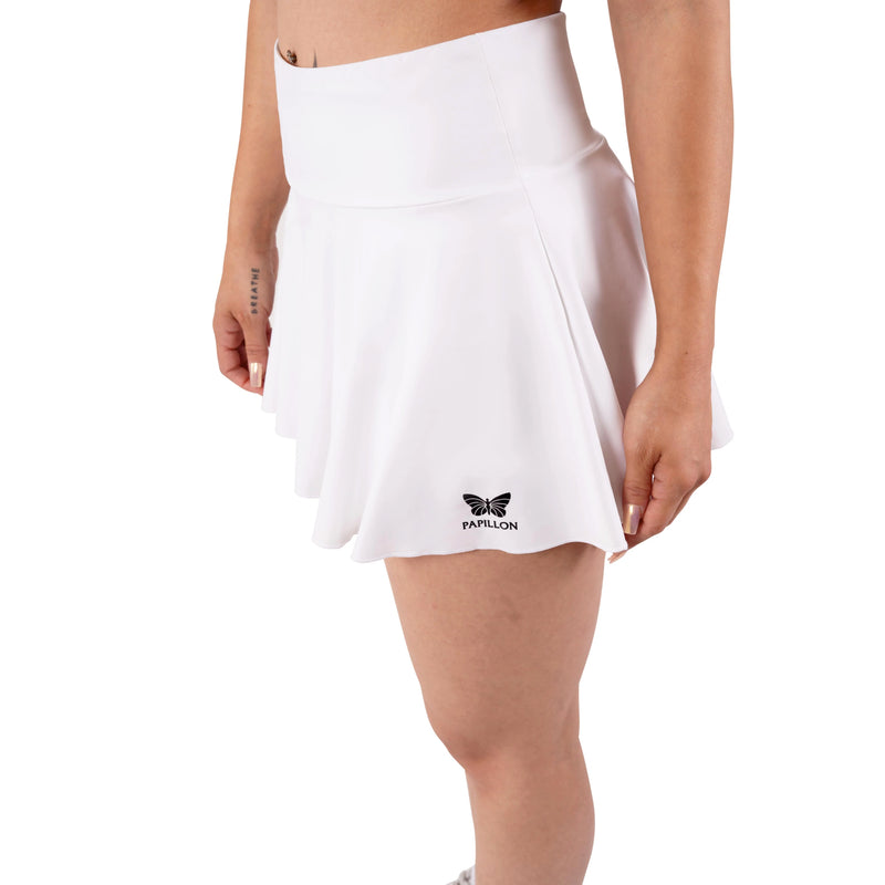 HIGH WAIST ROCK DAMEN, WEISS