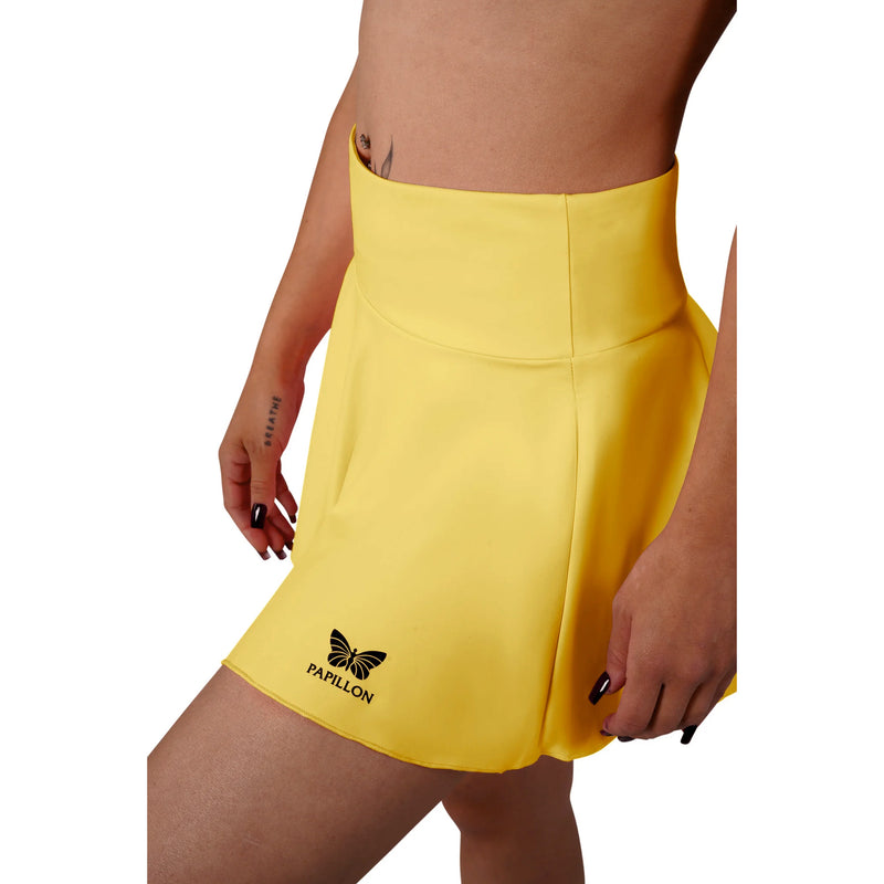 HIGH WAIST ROCK DAMEN, GELB