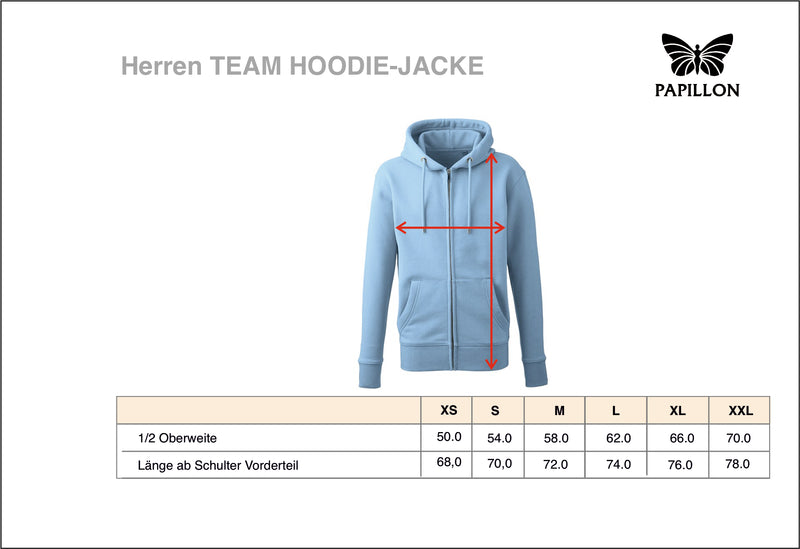 Team Hoodie Jacke Herren