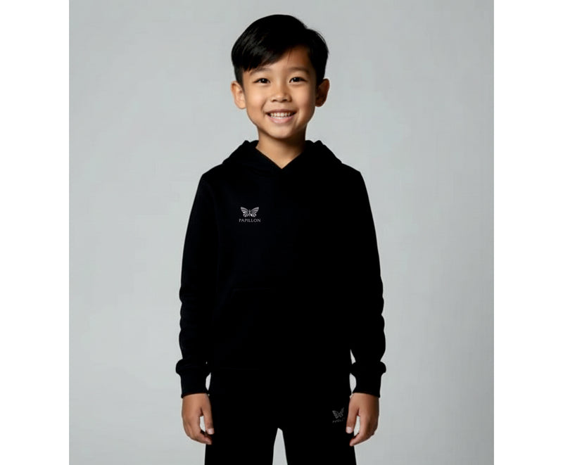 TEAM HOODIE KNABEN, SCHWARZ