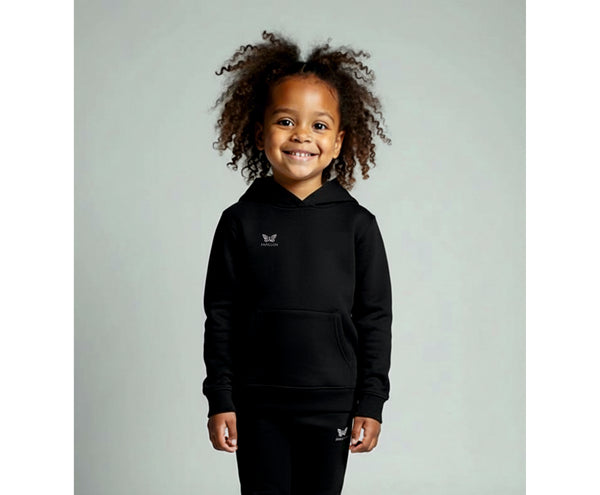 TEAM HOODIE MÄDCHEN, SCHWARZ