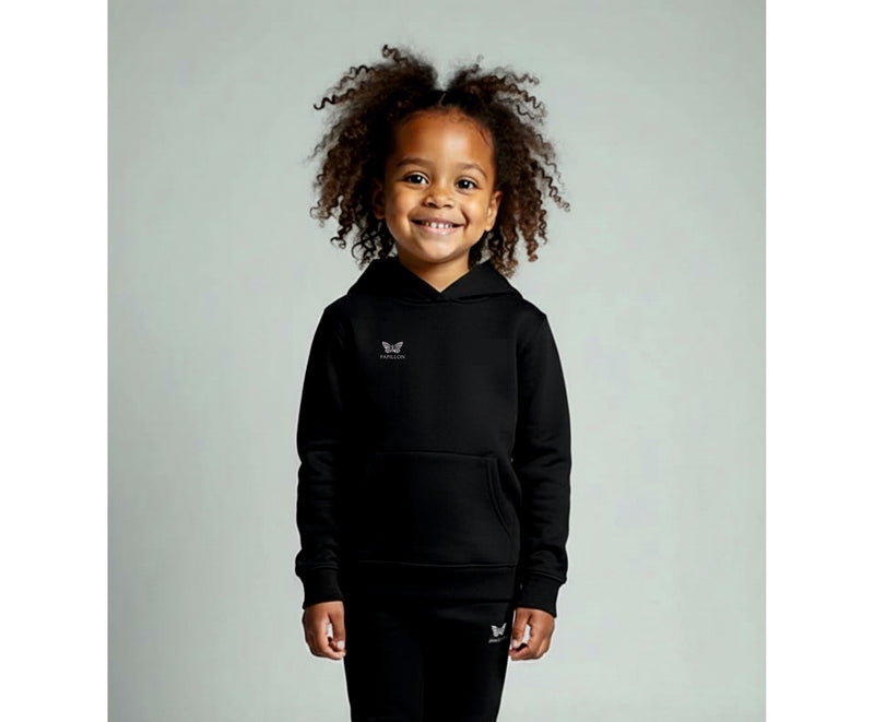 TEAM HOODIE MÄDCHEN, SCHWARZ