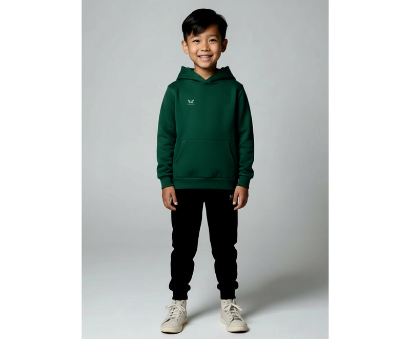TEAM HOODIE KNABEN, DUNKEL GRÜN