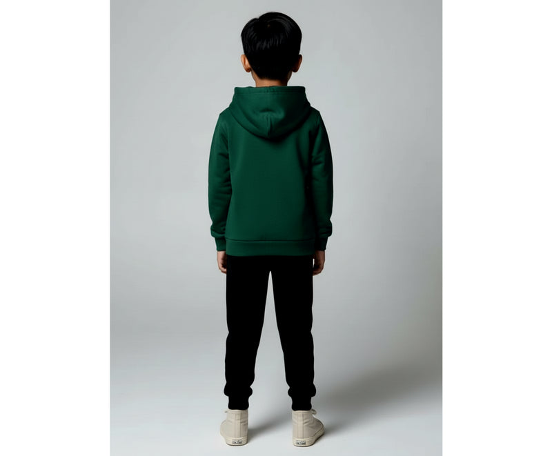 TEAM HOODIE KNABEN, DUNKEL GRÜN