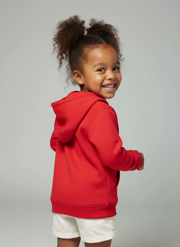 TEAM HOODIE MÄDCHEN, ROT