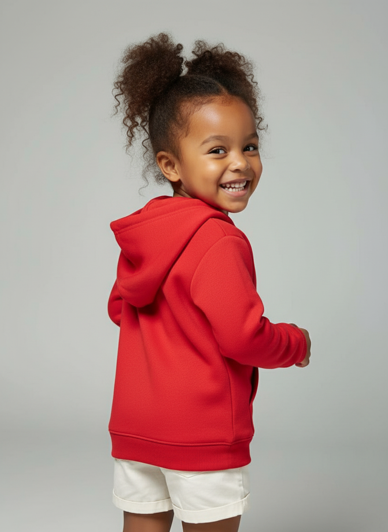 TEAM HOODIE MÄDCHEN, ROT