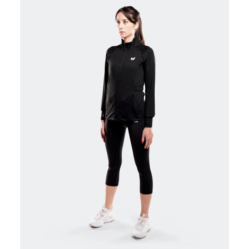 KIRA 3/4 LEGGINGS DAMEN, SCHWARZ