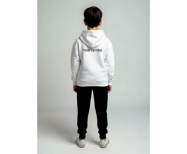 VIKTORIA TEAM HOODIE KNABEN, WEISS