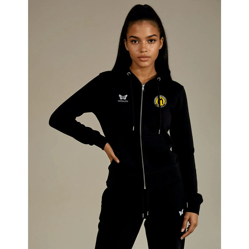 TEAM HOODIE JACKE DAMEN, SCHWARZ -NEU-