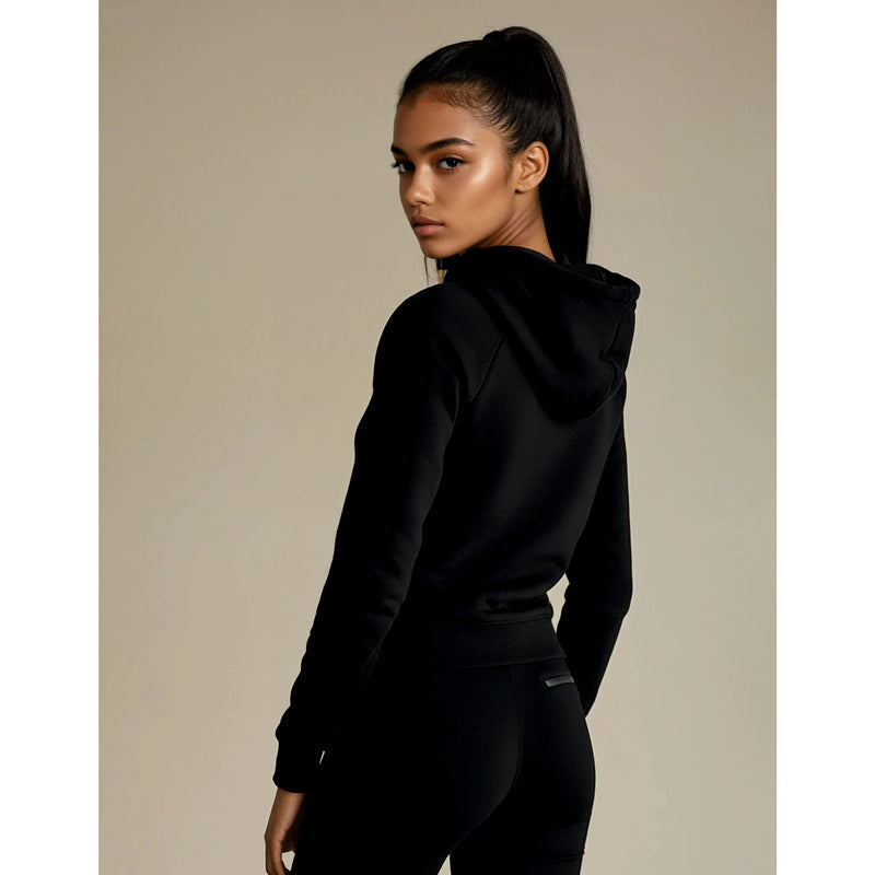 TEAM HOODIE DAMEN, SCHWARZ -NEU-