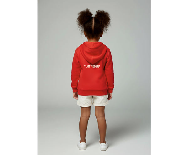 VIKTORIA TEAM HOODIE MÄDCHEN, ROT