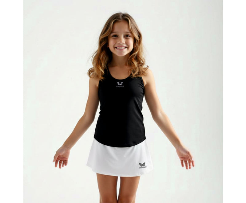 TEAM TANKTOP MÄDCHEN, SCHWARZ