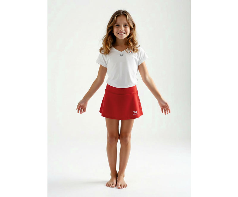 VIKTORIA TEAM V-SHIRT MÄDCHEN, WEISS