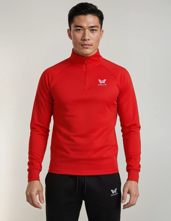 OFFCOURT HALFZIP HERREN, ROT -NEU-