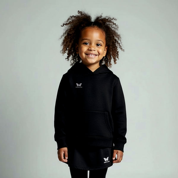 TEAM HOODIE MÄDCHEN, SCHWARZ