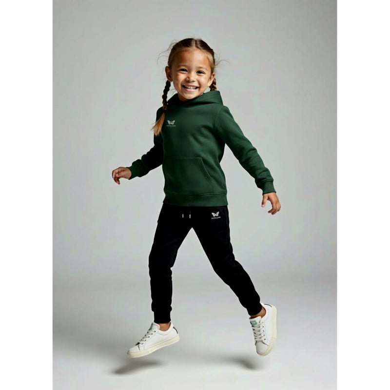 TEAM HOODIE MÄDCHEN, DUNKEL GRÜN