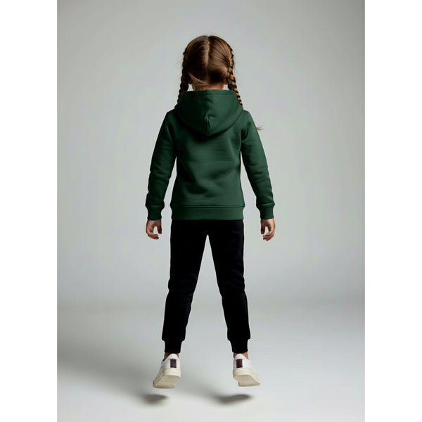 TEAM HOODIE MÄDCHEN, DUNKEL GRÜN