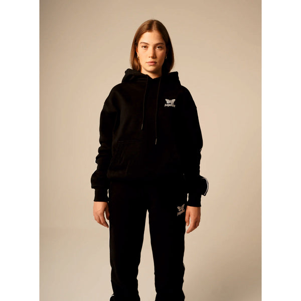 HEAVY PIPE HOODIE DAMEN, SCHWARZ -NEU-