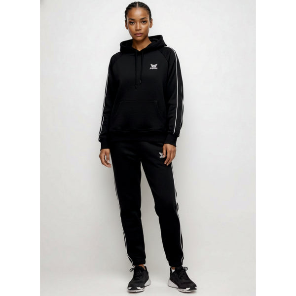 HEAVY PIPE HOODIE DAMEN, SCHWARZ -NEU-