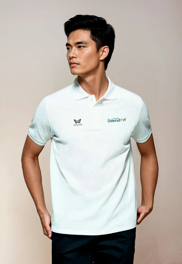 TEAM POLOSHIRT HERREN, WEISS