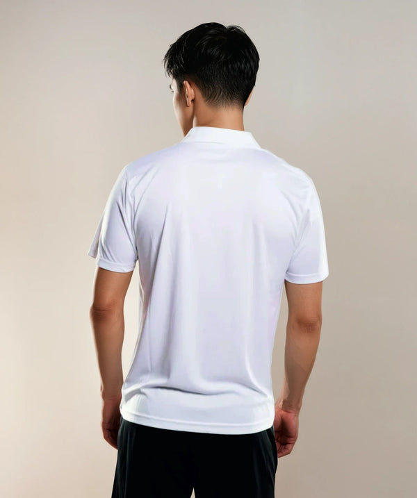 TEAM POLOSHIRT HERREN, WEISS