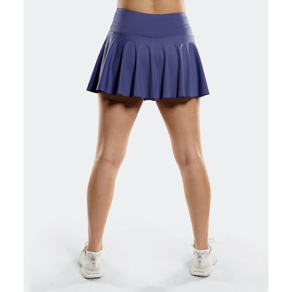 HIGH WAIST ROCK DAMEN, BLAU